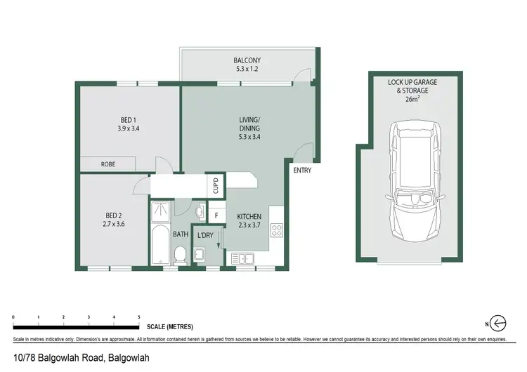 Floorplan of Homely unit listing, 10/78 Balgowlah Road, Balgowlah NSW 2093
