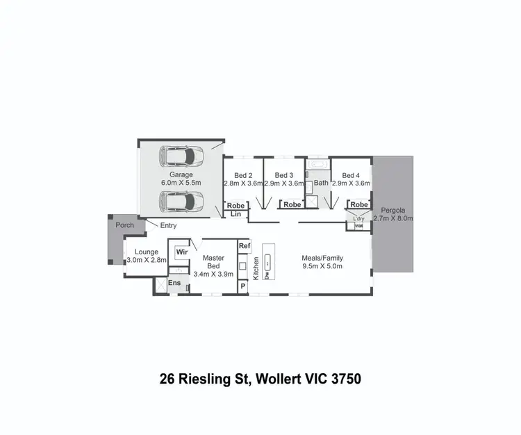 Floorplan of Homely house listing, 26 Riesling Street, Wollert VIC 3750