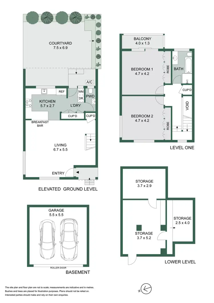 Floorplan of Homely townhouse listing, 2/266 Edgecliff Road, Woollahra NSW 2025