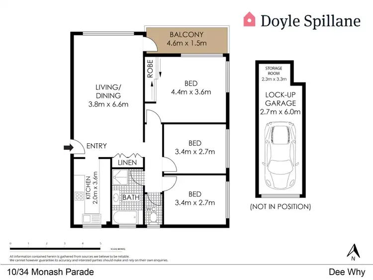 Floorplan of Homely apartment listing, 10/34 Monash Parade, Dee Why NSW 2099