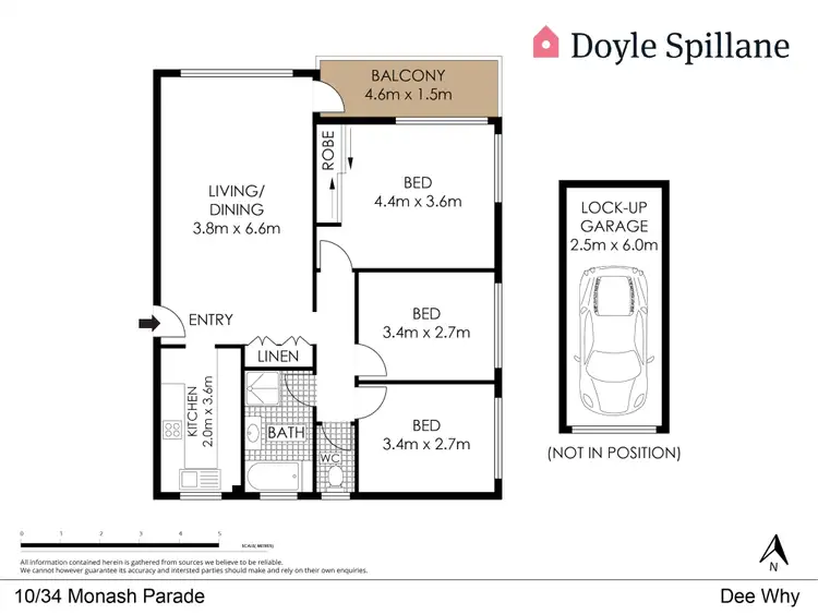 Floorplan of Homely apartment listing, 10/34 Monash Parade, Dee Why NSW 2099