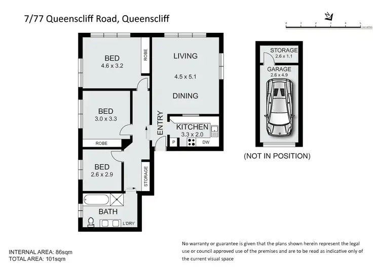 Floorplan of Homely apartment listing, 7/77 Queenscliff Road, Queenscliff NSW 2096