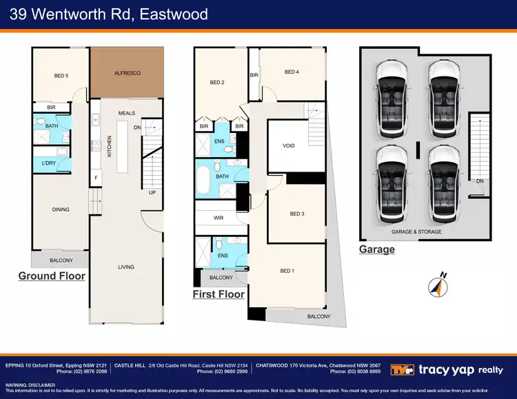 Floorplan of Homely semi-detached listing, 39 Wentworth Road, Eastwood NSW 2122