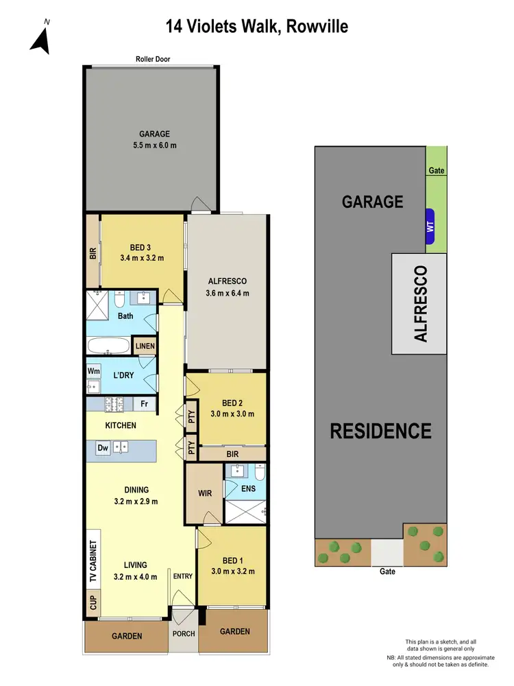Floorplan of Homely townhouse listing, 14 Violets Walk, Rowville VIC 3178
