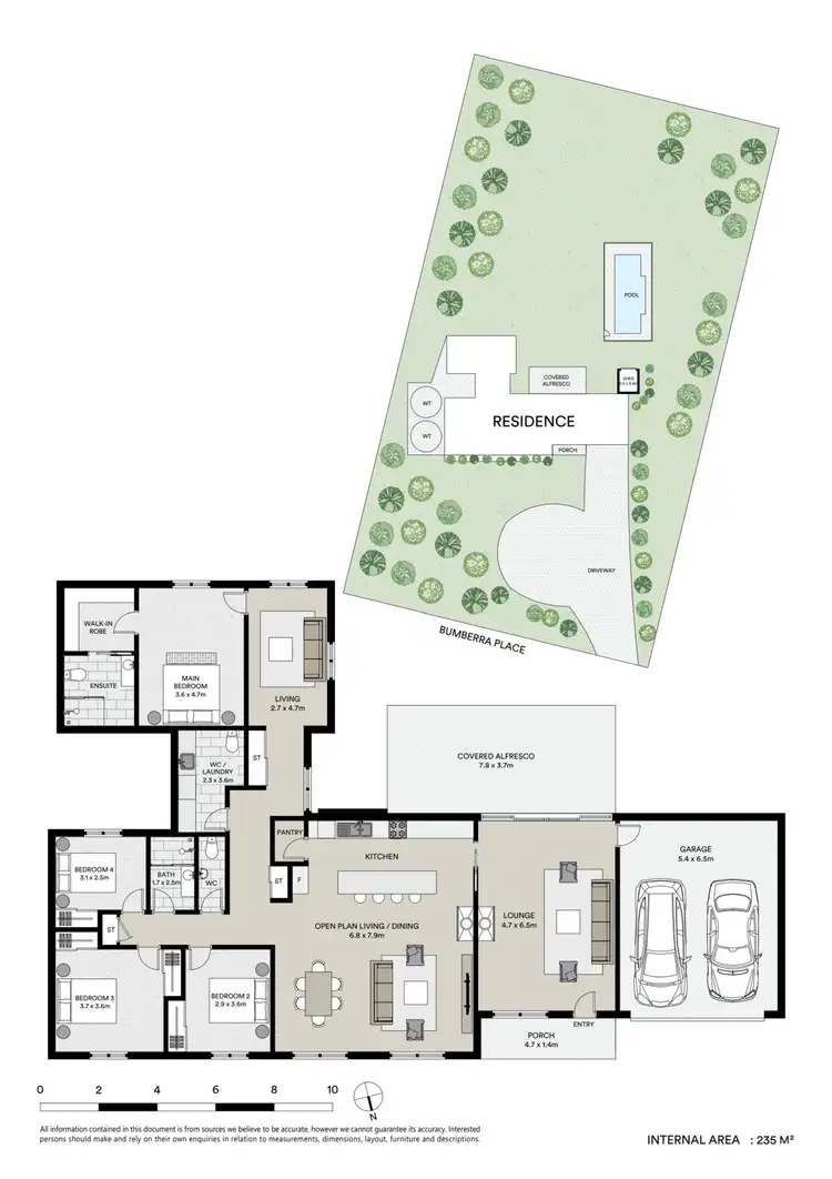 Floorplan of Homely house listing, 5 Bumberra Place, Mudgee NSW 2850
