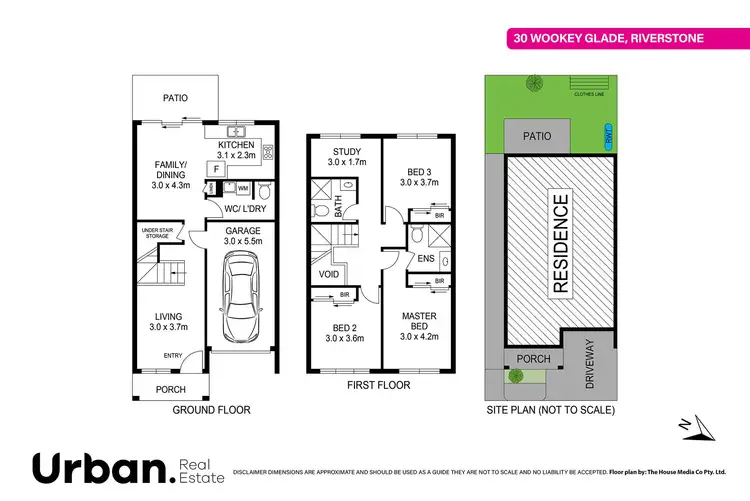 Floorplan of Homely townhouse listing, 30 Wookey Glade, Riverstone NSW 2765