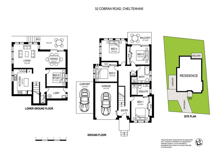 Floorplan of Homely house listing, 32 Cobran Road, Cheltenham NSW 2119