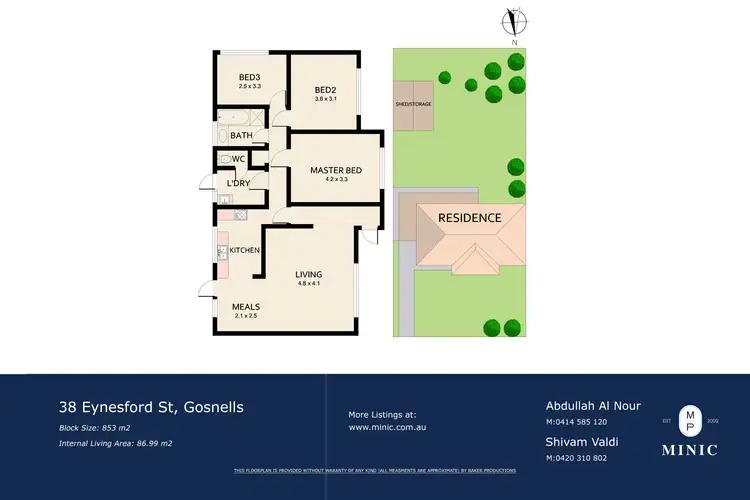 Floorplan of Homely house listing, 38 Eynesford Street, Gosnells WA 6110