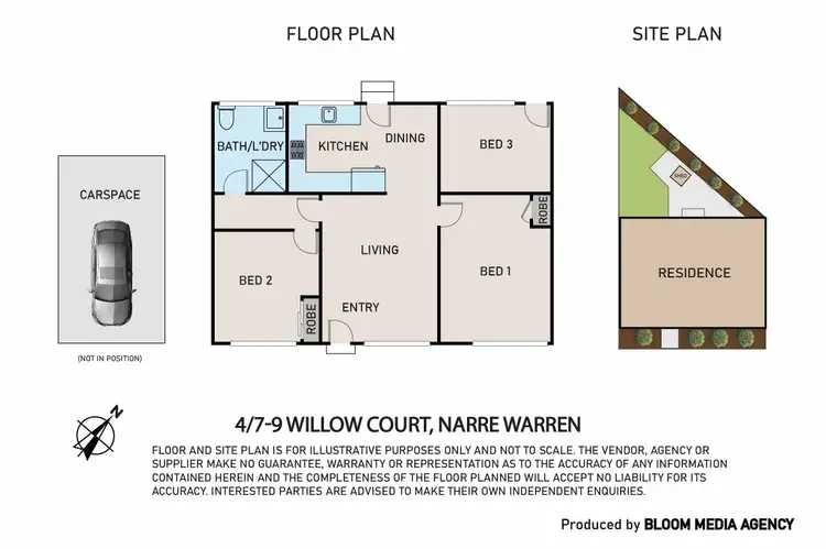 Floorplan of Homely unit listing, 4/7-9 Willow Court, Narre Warren VIC 3805