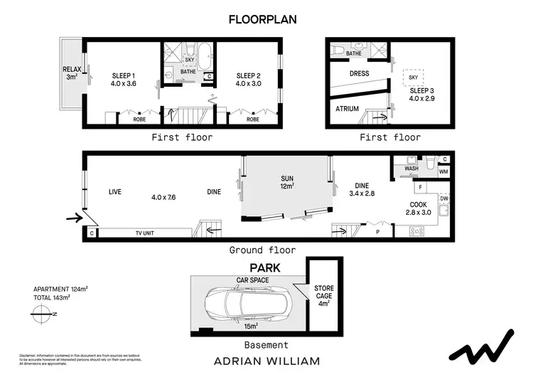Floorplan of Homely townhouse listing, 4/1 Cowper Street, Marrickville NSW 2204