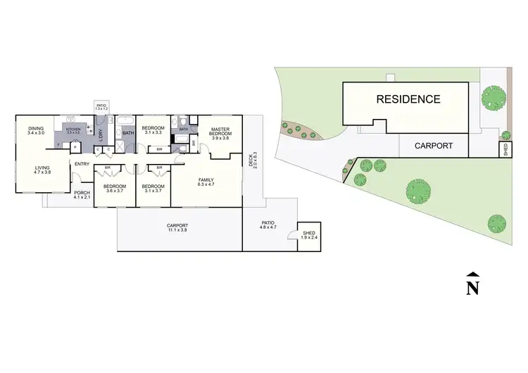 Floorplan of Homely house listing, 9 Kauri Court, Croydon VIC 3136
