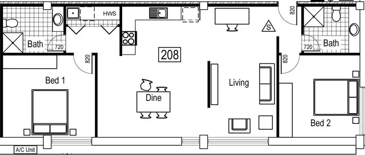 Floorplan of Homely apartment listing, 101/157 Thirteenth Street, Mildura VIC 3500