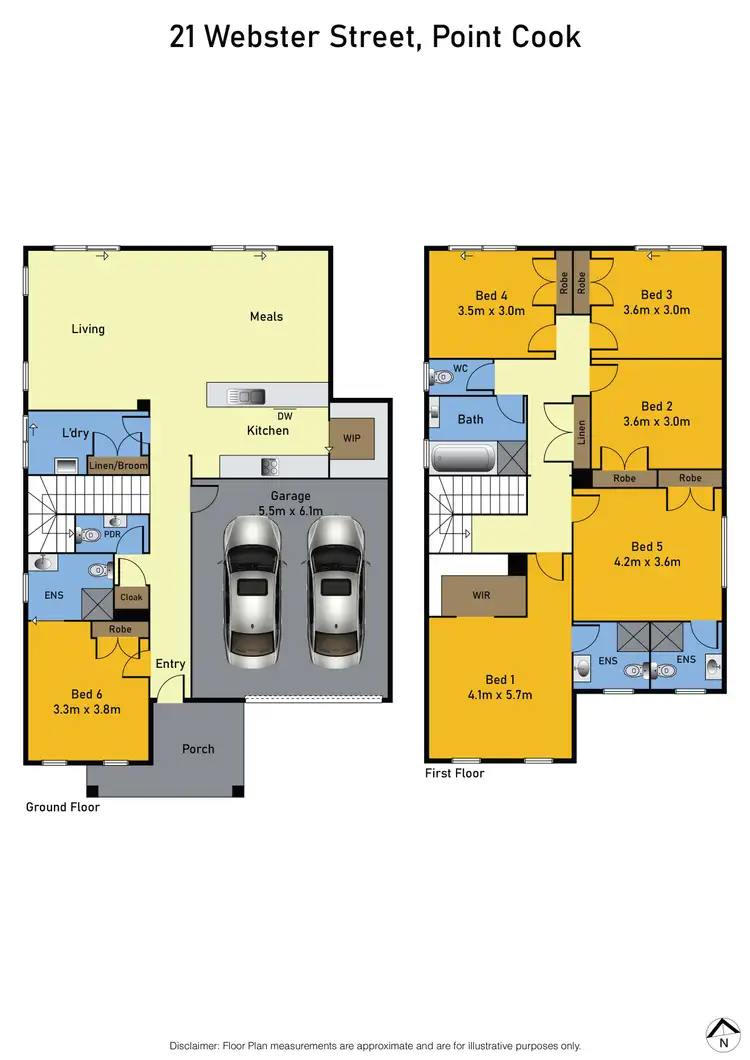 Floorplan of Homely house listing, 21 Webster Street, Point Cook VIC 3030