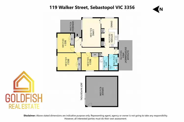 Floorplan of Homely house listing, 119 Walker Street, Sebastopol VIC 3356