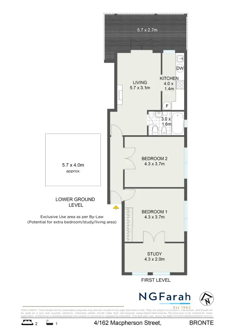 Floorplan of Homely apartment listing, 4/162 Macpherson Street, Bronte NSW 2024