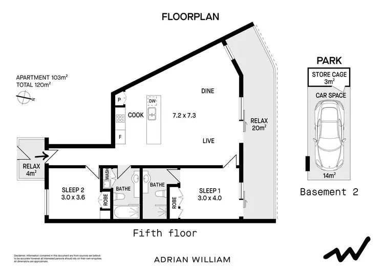 Floorplan of Homely apartment listing, 504/370 New Canterbury Road, Dulwich Hill NSW 2203