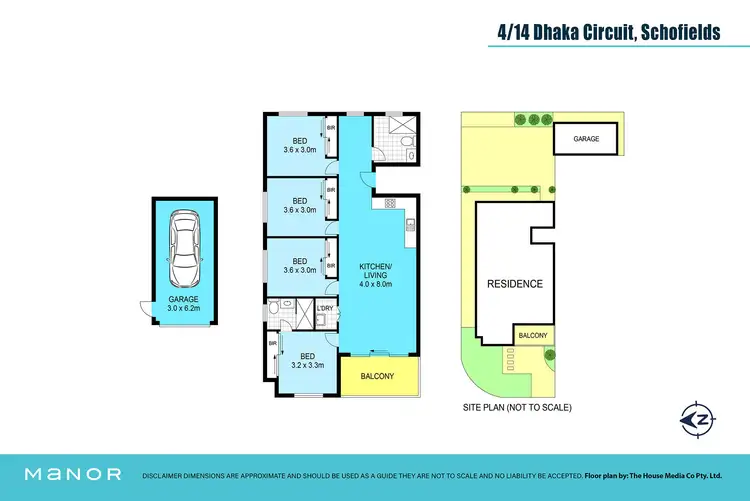 Floorplan of Homely unit listing, 4/14 Dhaka Circuit, Schofields NSW 2762