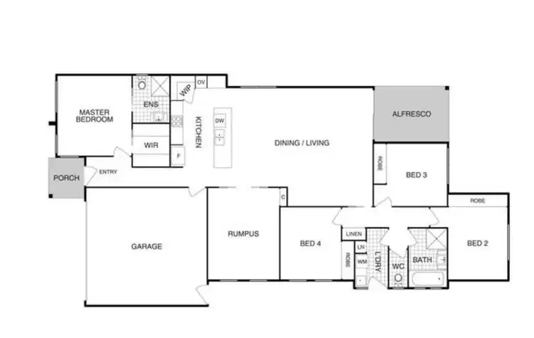 Floorplan of Homely house listing, 18 Dunnart Circuit, Throsby ACT 2914