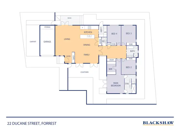 Floorplan of Homely house listing, 22 Ducane Street, Forrest ACT 2603