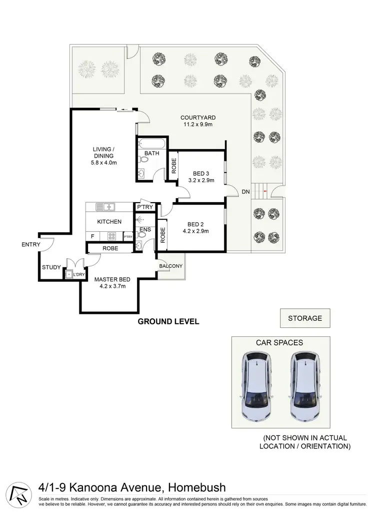 Floorplan of Homely apartment listing, 4/1-9 Kanoona Avenue, Homebush NSW 2140