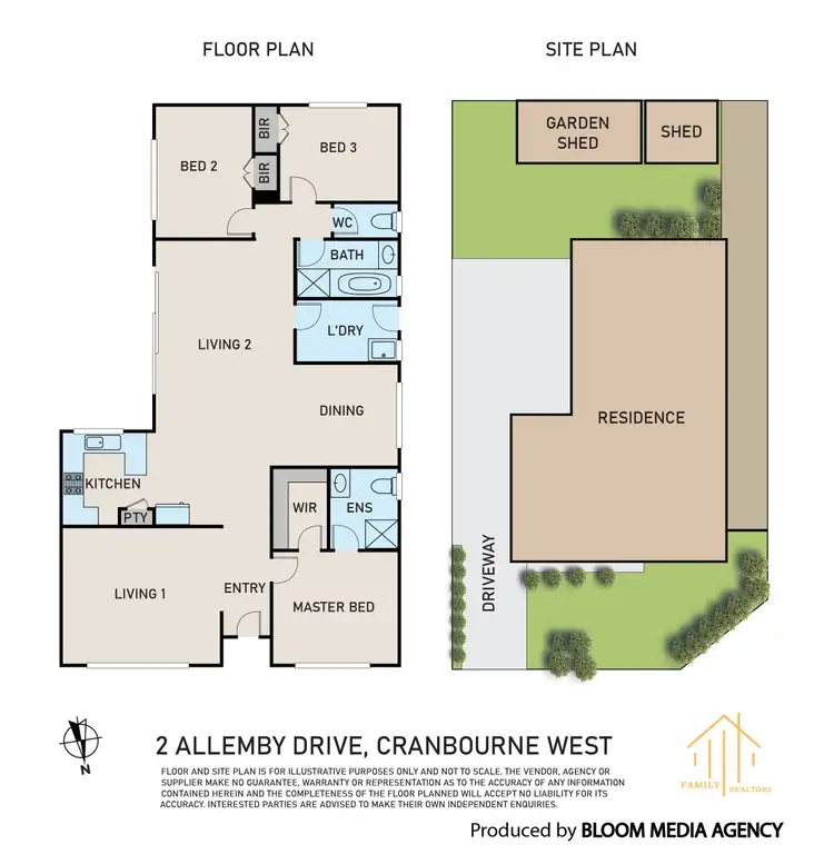 Floorplan of Homely house listing, 2 Allemby Drive, Cranbourne West VIC 3977