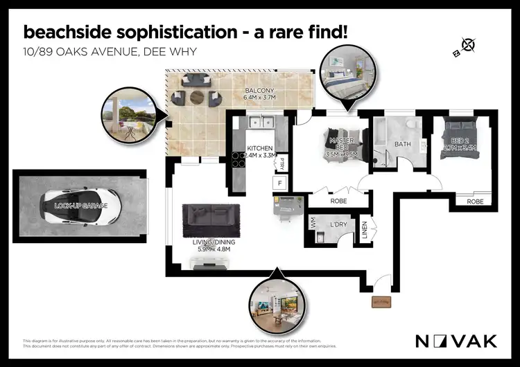 Floorplan of Homely unit listing, 10/89 Oaks Avenue, Dee Why NSW 2099