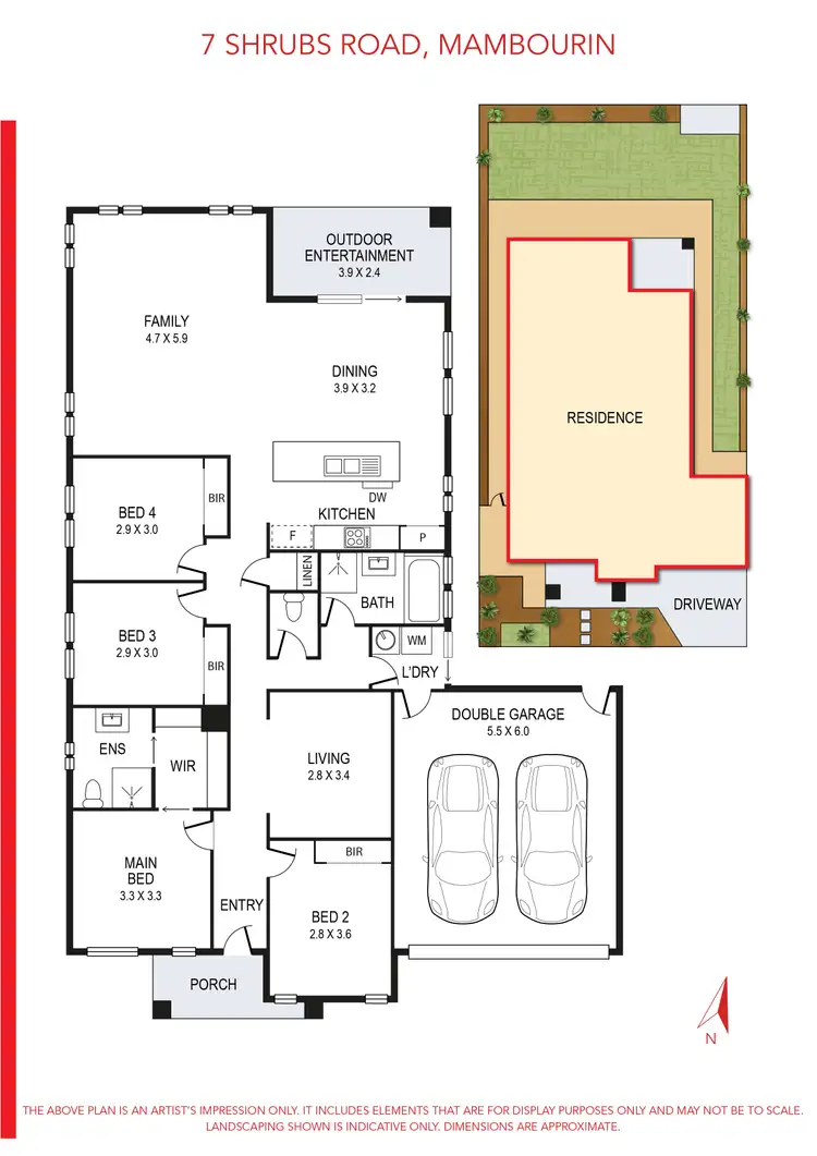 Floorplan of Homely house listing, 7 Shrubs Road, Mambourin VIC 3024