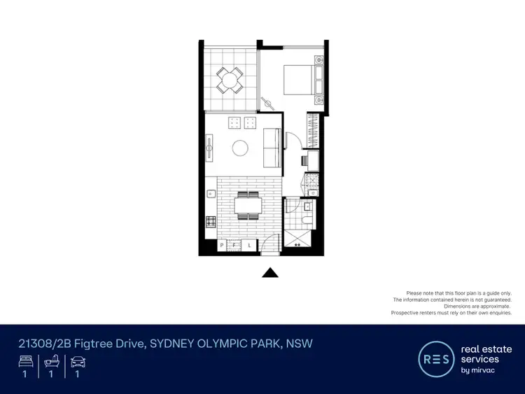 Floorplan of Homely apartment listing, 21308/2 Figtree Drive, Sydney Olympic Park NSW 2127