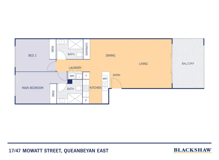 Floorplan of Homely apartment listing, 17/47 Mowatt Street, Queanbeyan East NSW 2620