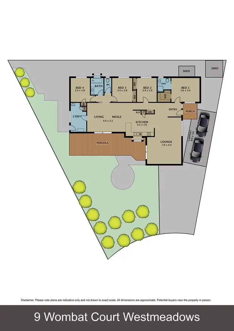 Floorplan of Homely house listing, 9 Wombat Court, Westmeadows VIC 3049