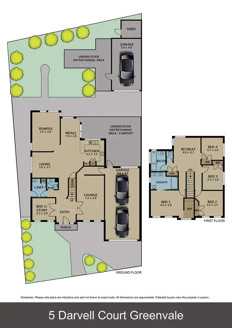 Floorplan of Homely house listing, 5 Darvell Court, Greenvale VIC 3059