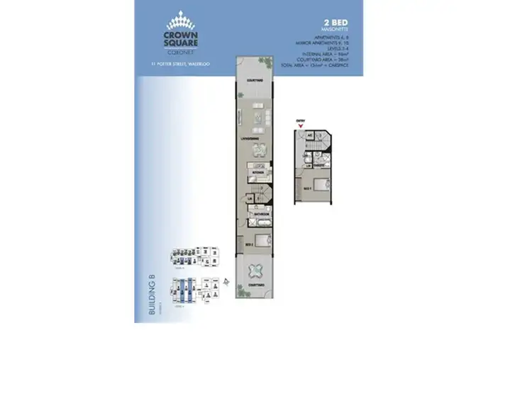 Floorplan of Homely apartment listing, 9/13 Potter Street, Waterloo NSW 2017