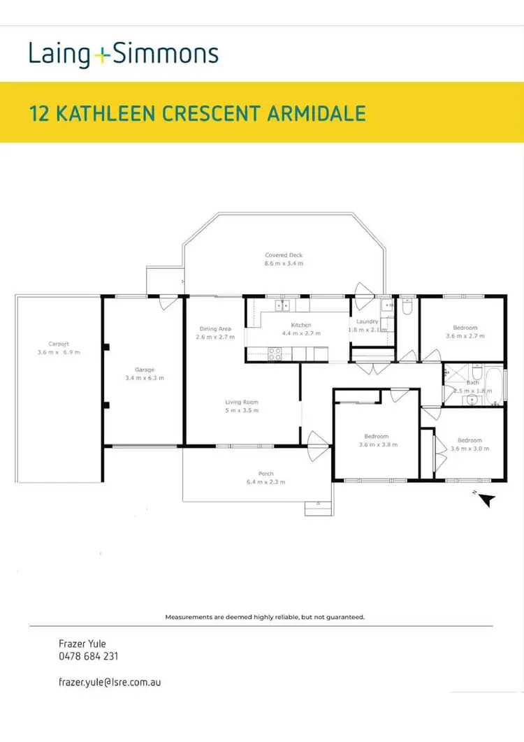 Floorplan of Homely house listing, 12 Kathleen Crescent, Armidale NSW 2350