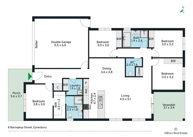 Floorplan of Homely house listing, 8 Baringhup Street, Eynesbury VIC 3338