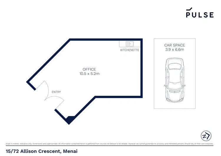 Floorplan of Homely unit listing, 15/72 Allison Crescent, Menai NSW 2234