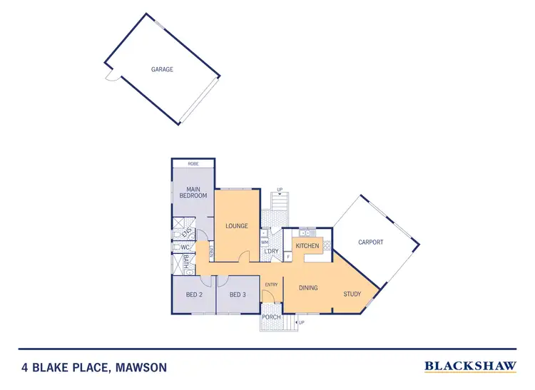 Floorplan of Homely house listing, 4 Blake Place, Mawson ACT 2607