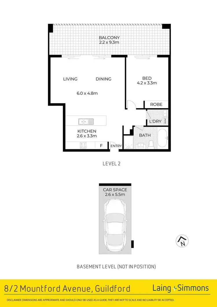Floorplan of Homely apartment listing, 8/2 Mountford Avenue, Guildford NSW 2161