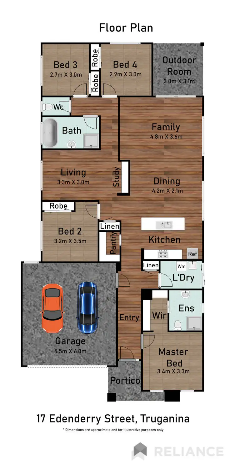 Floorplan of Homely house listing, 17 Edenderry Street, Truganina VIC 3029