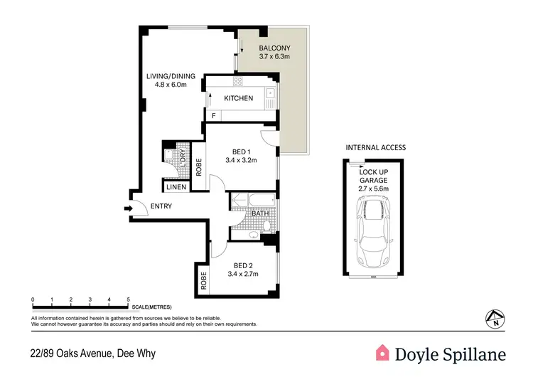 Floorplan of Homely apartment listing, 22/89 Oaks Avenue, Dee Why NSW 2099