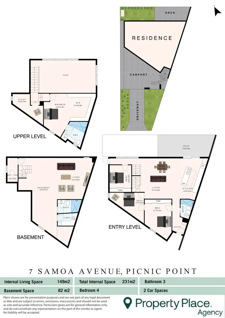 Floorplan of Homely semi-detached listing, 7 Samoa Avenue, Picnic Point NSW 2213