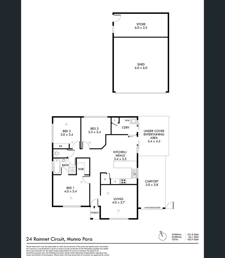 Floorplan of Homely house listing, 24 Ramnet Circuit, Munno Para SA 5115