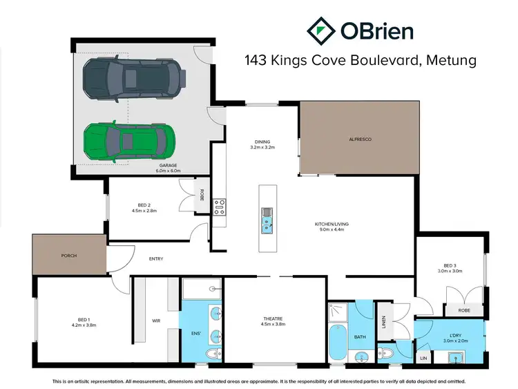 Floorplan of Homely house listing, 143 Kings Cove Boulevard, Metung VIC 3904