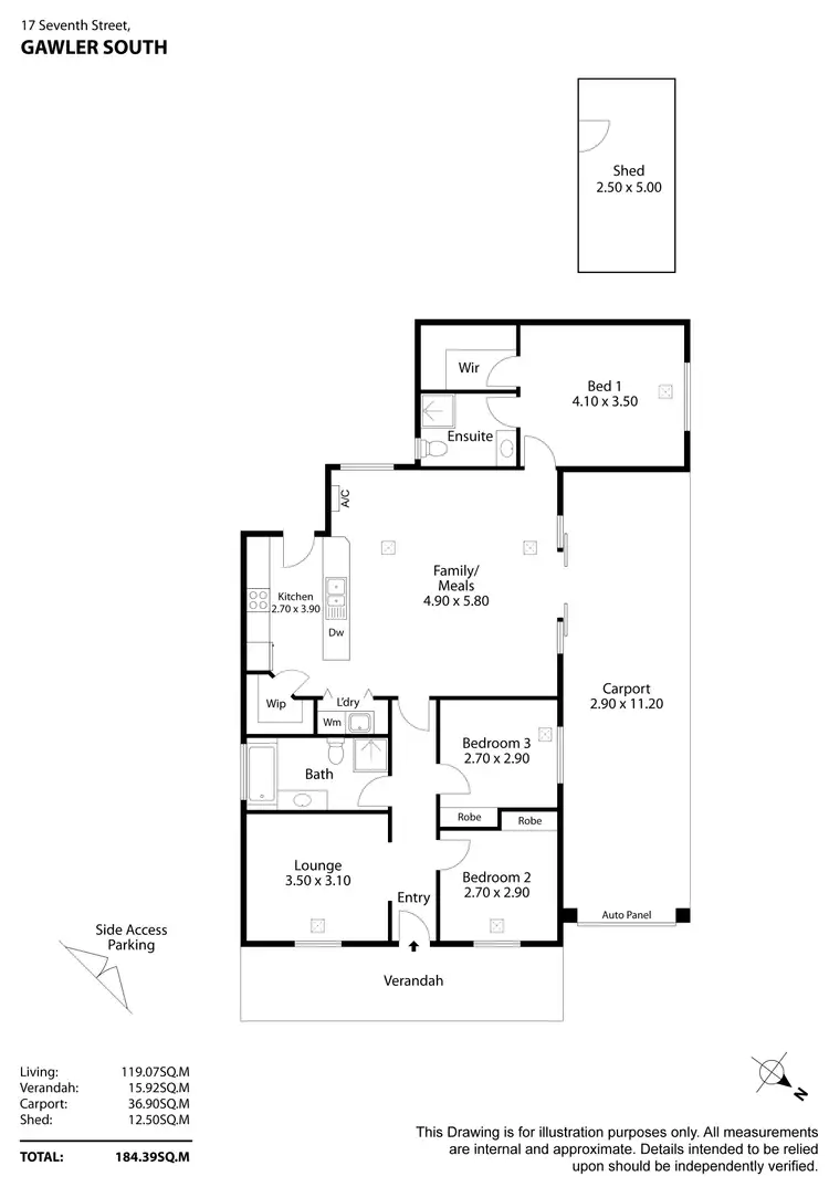 Floorplan of Homely house listing, 17 Seventh Street, Gawler South SA 5118