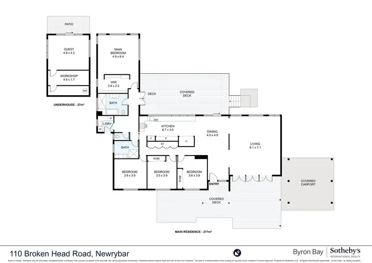 Floorplan of Homely house listing, 110 Broken Head Road, Newrybar NSW 2479