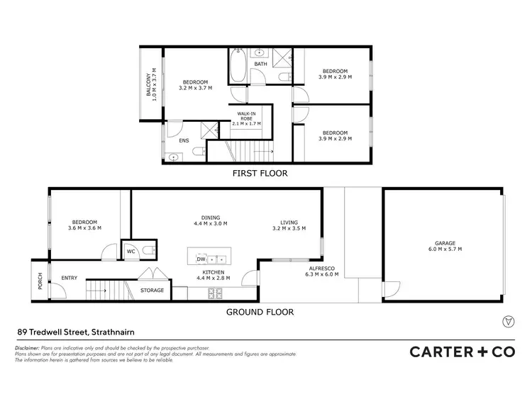 Floorplan of Homely terrace listing, 89 Tredwell Street, Strathnairn ACT 2615