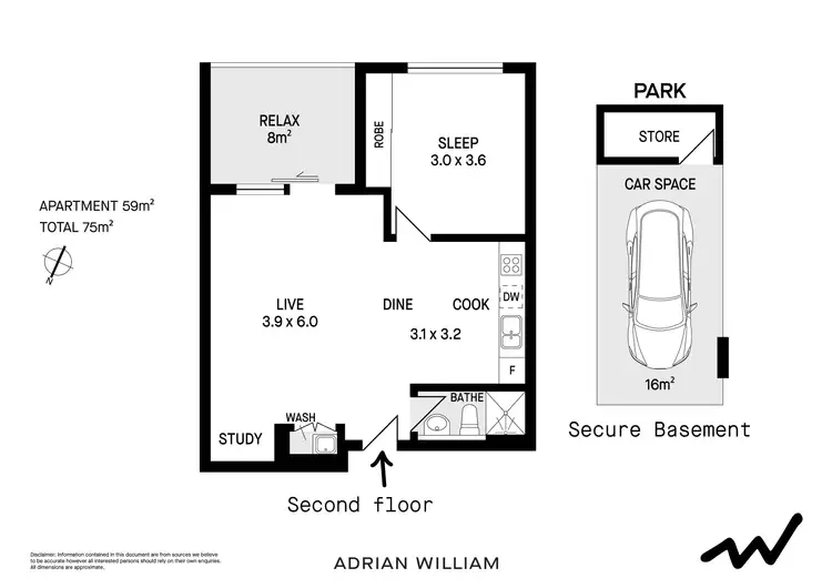 Floorplan of Homely apartment listing, 17/205 Homer Street, Earlwood NSW 2206