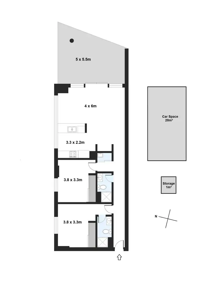Floorplan of Homely apartment listing, 501/77 Ridge Street, Gordon NSW 2072