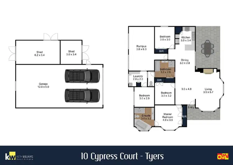 Floorplan of Homely house listing, 10 Cypress Court, Tyers VIC 3844