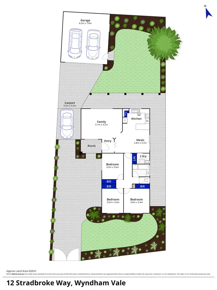 Floorplan of Homely house listing, 12 Stradbroke Way, Wyndham Vale VIC 3024