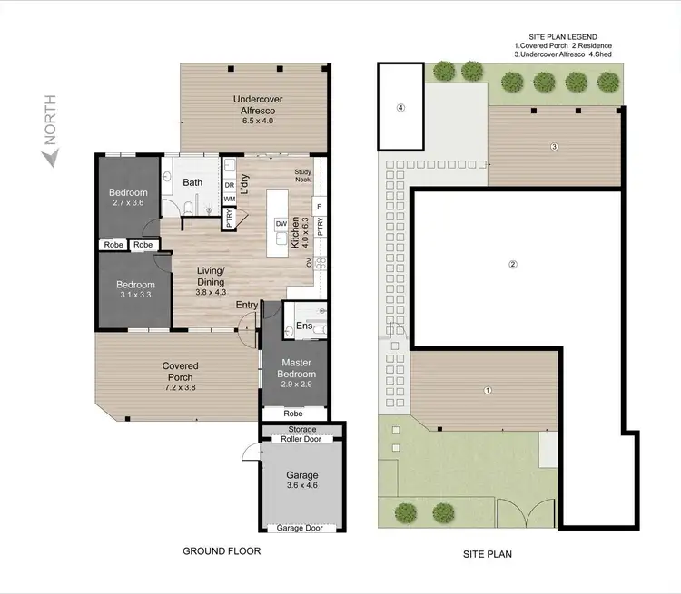 Floorplan of Homely semi-detached listing, 2/38 Kangaroo Avenue, Coombabah QLD 4216